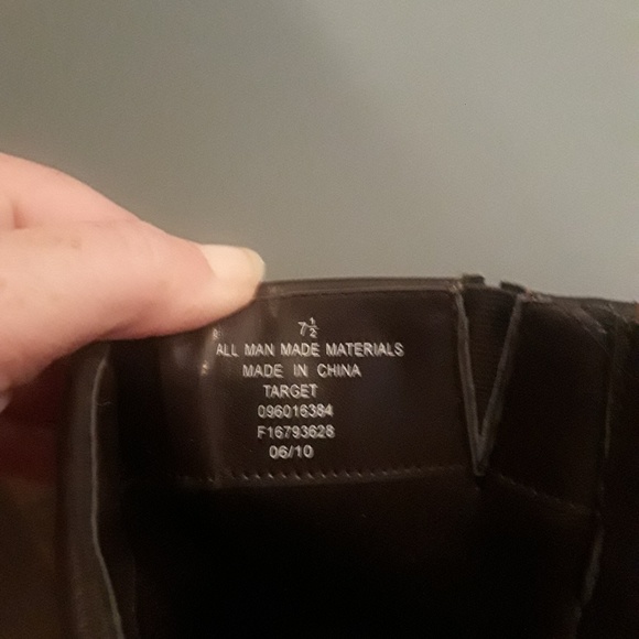 Merona chocolate brown knee high boots - Picture 5 of 8